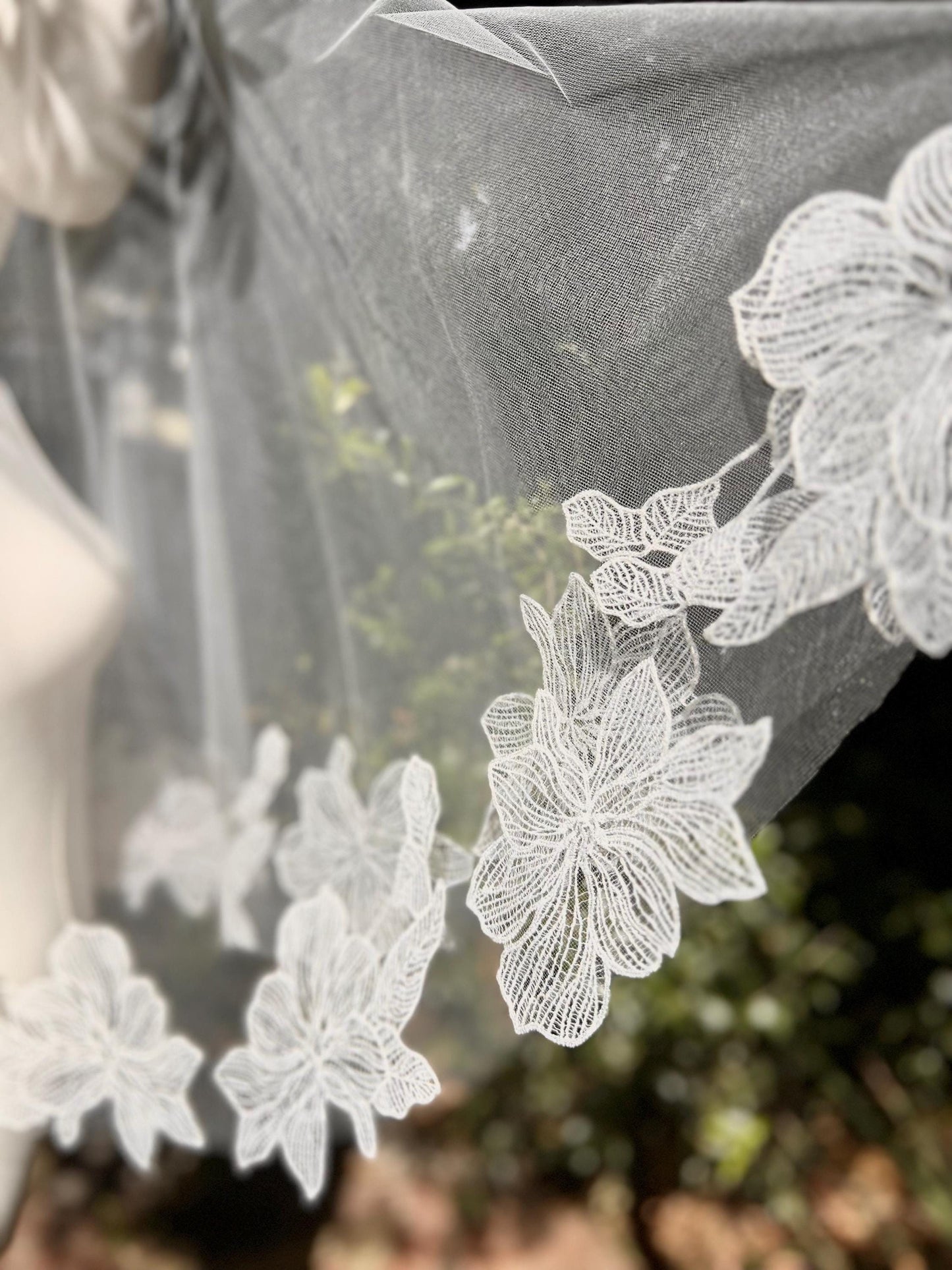 MARRY YOU | Floral Embroidered Veil