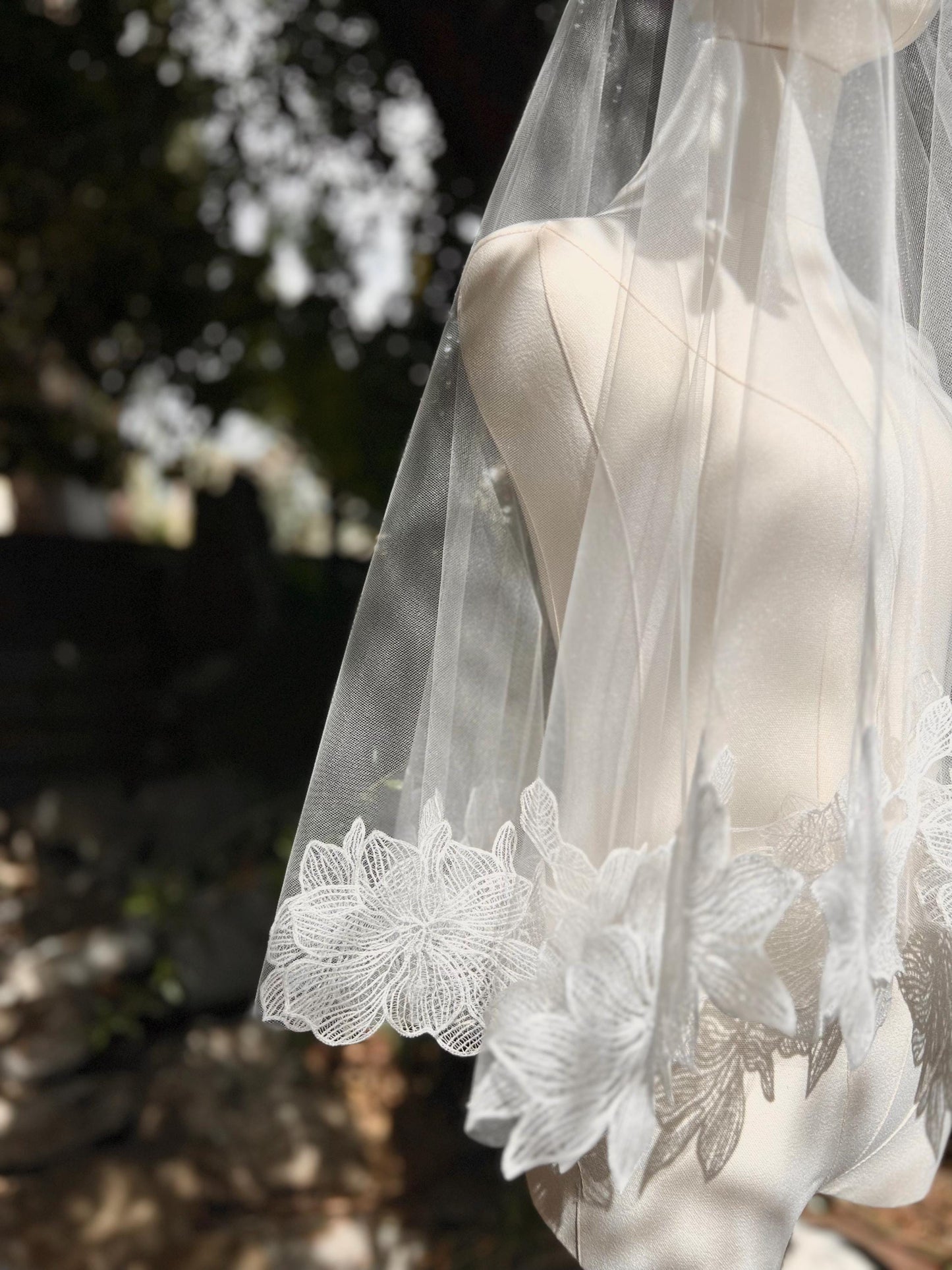 MARRY YOU | Floral Embroidered Veil